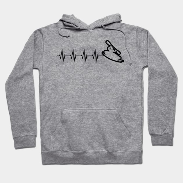 Kayak Heartbeat Hoodie by KC Happy Shop